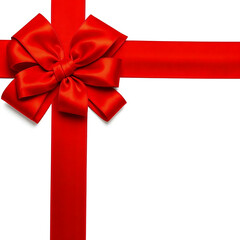 red ribbon bow