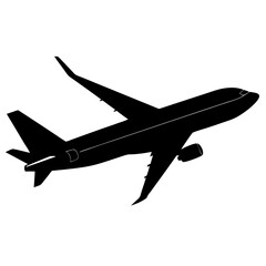 airplane silhouette vector