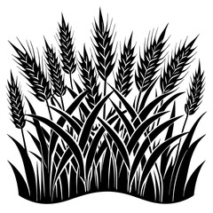 Artistic art Vector Illustration of a Wheat Field