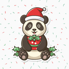 teddy bear with christmas gift