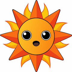 Solar Flare A Molten Being of Devastating Heat Art art vector illustration