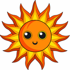 Solar Flare A Molten Being of Devastating Heat Art art vector illustration