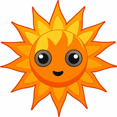 Solar Flare A Molten Being of Devastating Heat Art art vector illustration