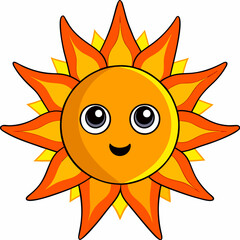 Solar Flare A Molten Being of Devastating Heat Art art vector illustration