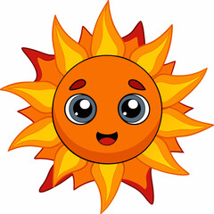 Solar Flare A Molten Being of Devastating Heat Art art vector illustration