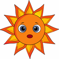 Solar Flare A Molten Being of Devastating Heat Art art vector illustration