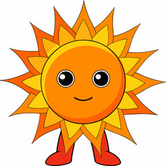 Solar Flare A Molten Being of Devastating Heat Art art vector illustration