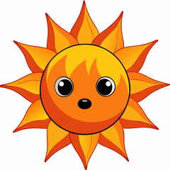 Solar Flare A Molten Being of Devastating Heat Art art vector illustration