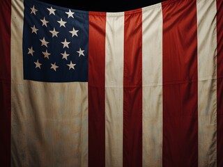 Fototapeta premium american flag waving