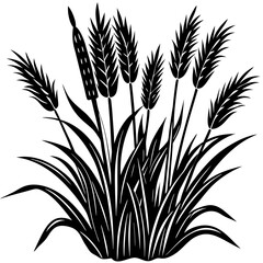 Reed  Art art vector illustration