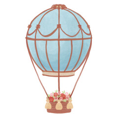 Cute Watercolor Sticker. Clipart.