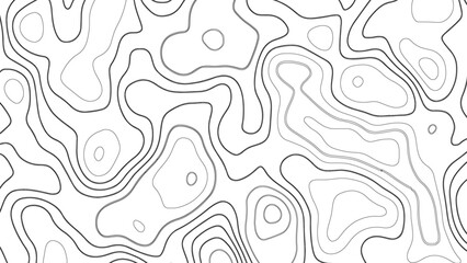 Topographic map background geographic line map with seamless ornament design, Geographic mountain relief. Abstract lines background. Contour maps. illustration, Topo contour map