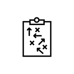 strategy line vector icon