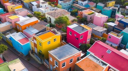 Obraz premium Bo Kaap Township in Cape Town