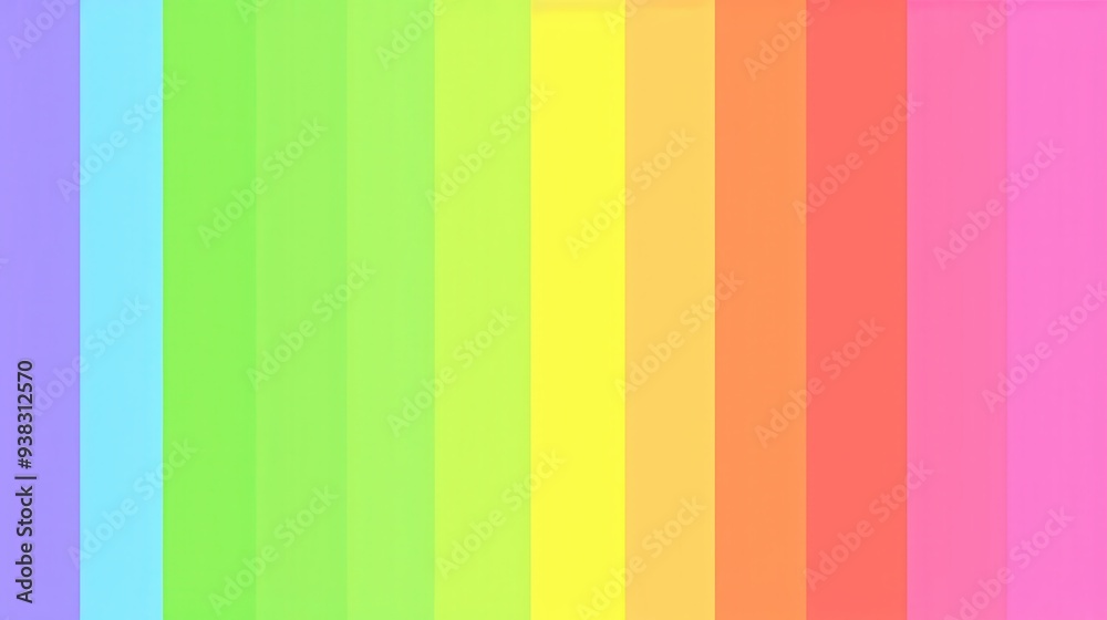 Sticker Vibrant Rainbow Gradient