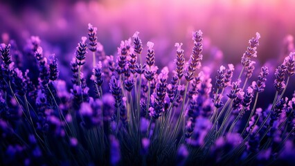 Naklejka premium beautiful Lavender fields