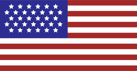Obraz premium illustration of usa flag 