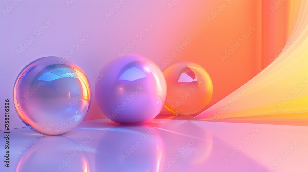 Sticker Colorful Spheres