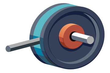 Weight plate vector art illustration