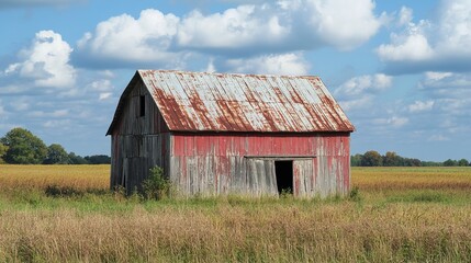 Obraz premium Old Weathered Barn-Howard County,Indiana 