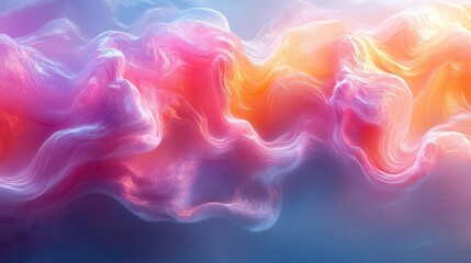 Fototapeta premium mesmerizing iridescent texture with soft rainbowlike gradients pearlescent swirls create a dreamy unicorninspired abstract background perfect for design projects