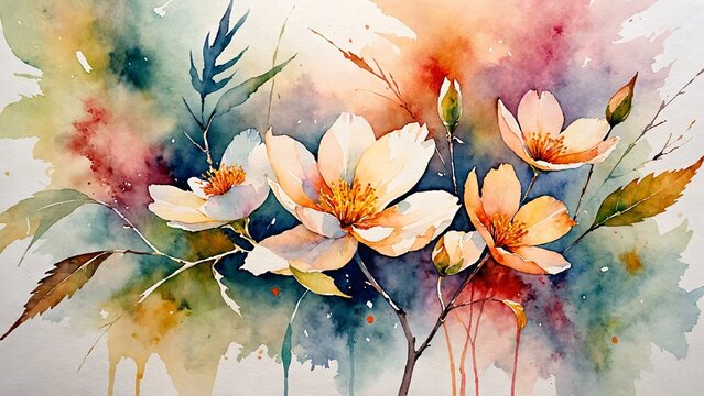 The fragility of life depicted in soft watercolor strokes