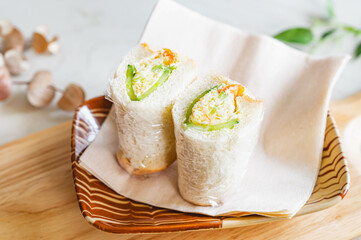 野菜ロールサンド