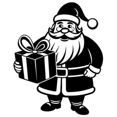 santa claus with gifts