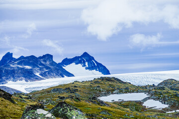 Mountains landscape. Norwegian route Sognefjellet