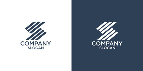 letter s abstract monogram logo vector design