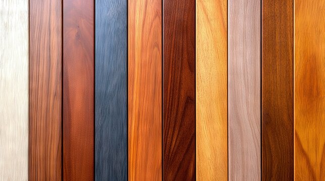   A close-up of a wooden wall with various shades of brown, matching the tone of the wood in the photograph