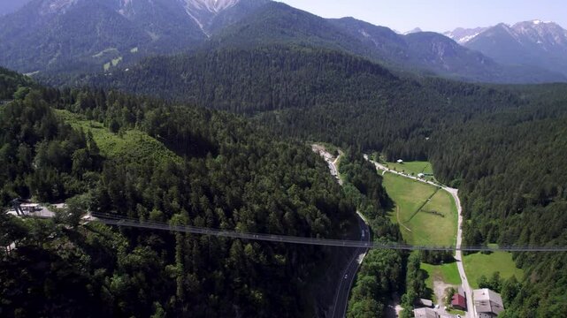 Ehrenberg and Highline179 suspension bridge