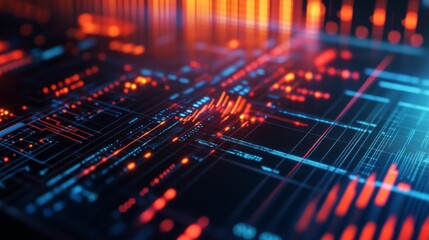Close-up of a signal processing interface displaying electrical waveforms with various frequencies