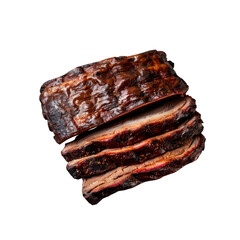 Brisket. Isolated on transparent background.