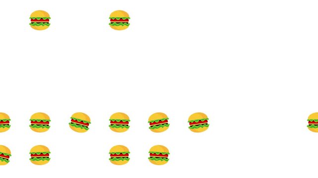 delicious fast food burgers doddle animation