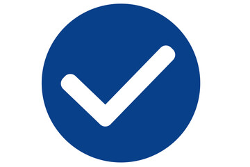 dark blue check mark icon