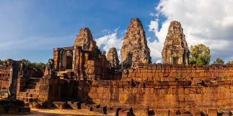 Panoramic view of historic Prasat Ta Keo temple in Siem Reap, Cambodia.