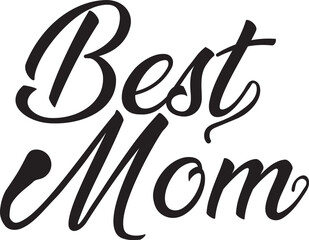 Best Mom Illustration art Vector Style Design