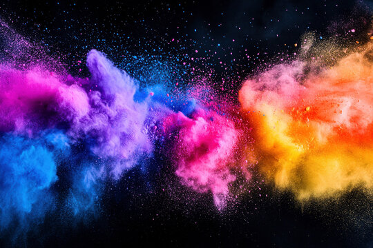Farbpulver Explosion