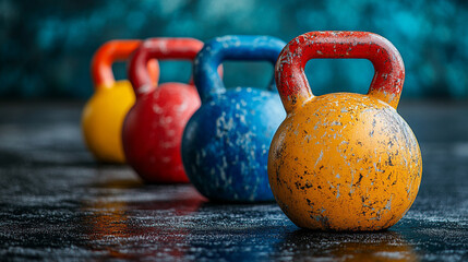 kettlebell in a sleek gym setting, highlighting its design and functionality as part of a fitness regimen