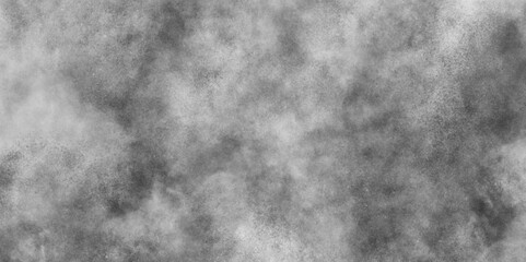 Abstract grey cloudy and grunge watercolor background texture, White painted grunge cement wall marble texture, Black and white ink effect water color with stains of white clouds and fogg.