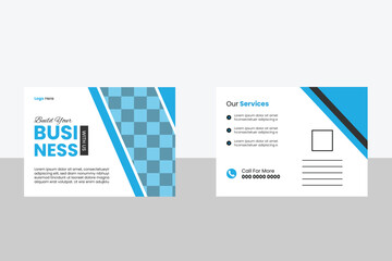 Creative corporate business Modern postcard design template