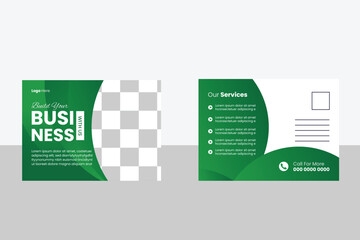 Creative corporate business Modern postcard design template