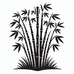 Obraz premium bamboo tree silhouette