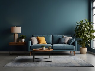 modern living room with sofa