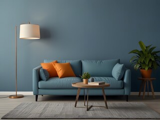 modern living room with sofa