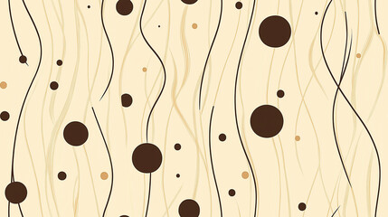 Seamless brown polka dot mocha style background with a repeating pattern
