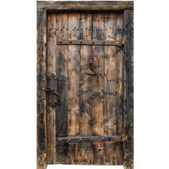  old door Isolated on transparent background
