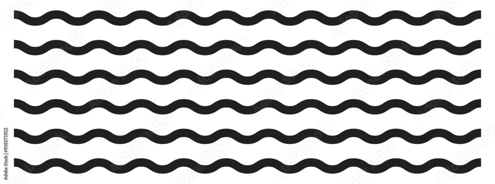 Wall mural regular black and white zigzag chevron pattern, seamless zig zag line texture abstract geometry back