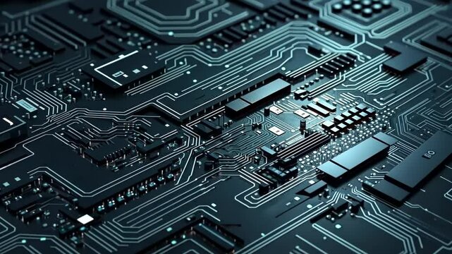 Electronic circuits, blue neon light, Software and Web Developer Programming Code, Binary Abstract Computer Script, Program Developing digital background.